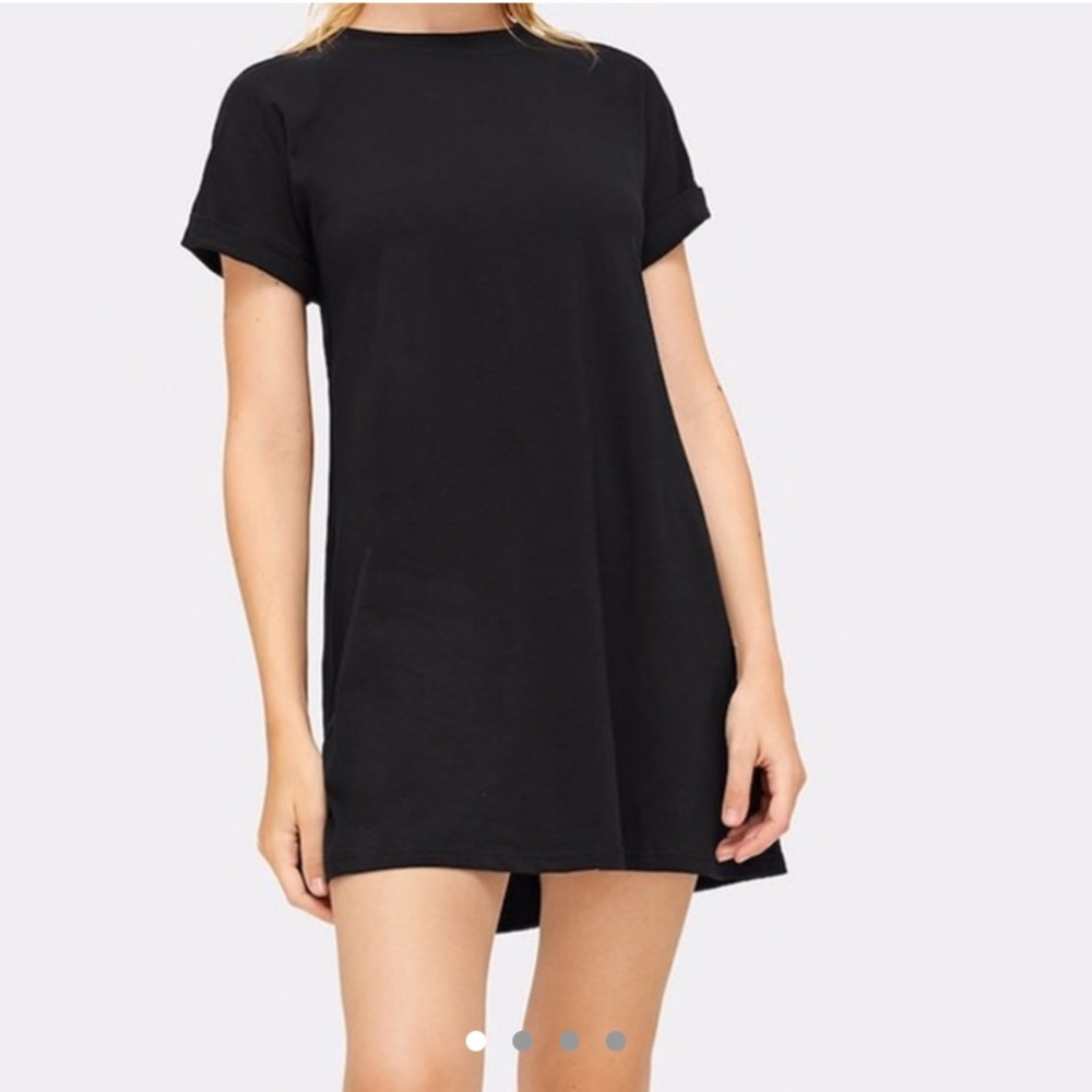 Rolid Rolled Up Cuff Tee Dress - USED
